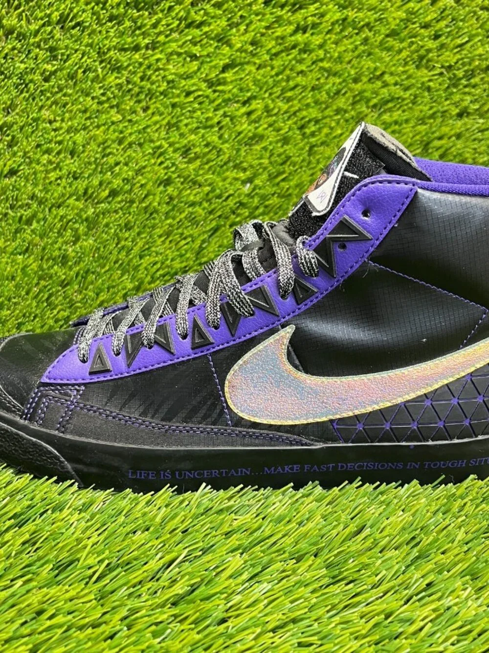 Nike Blazer '77 Mid Doernbecher Mens‎ Size 9.5 Black Athletic Shoes Sneakers